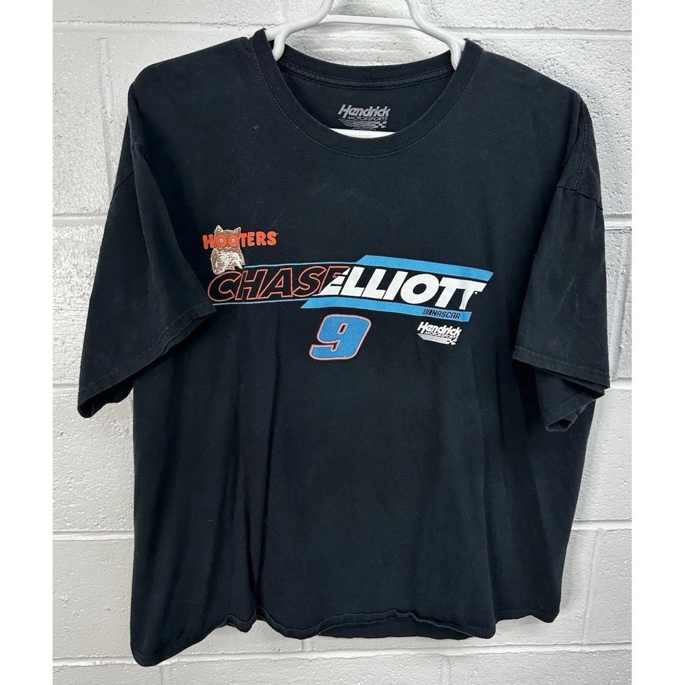Hendrick Motorsports T-shirt‎ Black Chase Elliott Hooters Spirits / Men's 3XL